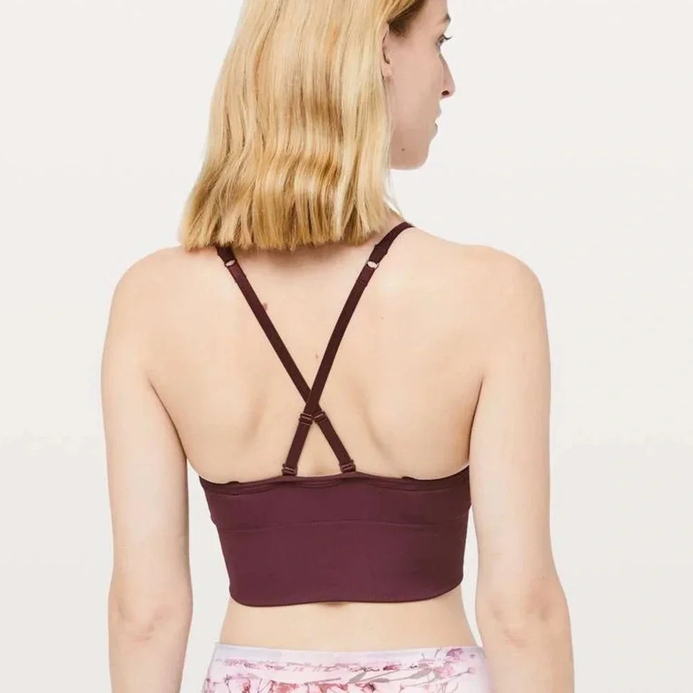 Lululemon Ebb To Street Bra Longline Size 2 - Picture 3 of 9